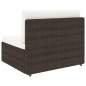 Preview:  5-tlg. Garten-Lounge-Set Poly Rattan Braun