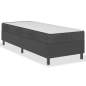 Preview:  Boxspringbett Dunkelgrau Stoff 90x200 cm 