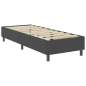 Preview:  Boxspringbett Dunkelgrau Stoff 90x200 cm 