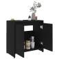 Preview:  Badezimmerschrank Schwarz 60x33x61 cm Holzwerkstoff