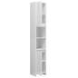 Preview:  Badezimmerschrank Hochglanz-Weiß 30x30x183,5 cm Holzwerkstoff