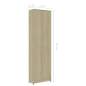 Preview:  Garderobenschrank Sonoma-Eiche 55x25x189 cm Holzwerkstoff