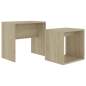 Preview:  Couchtisch-Set Sonoma-Eiche 48 x 30 x 45 cm Holzwerkstoff