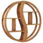 Preview:  Wandregal Yin und Yang 100x20x100 cm Teak Massivholz 