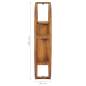 Preview:  Wandregal Yin und Yang 100x20x100 cm Teak Massivholz 