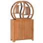 Preview:  Schrank mit Yin-Yang-Regal 70x30x130 cm Teak Massivholz 
