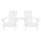 Preview:  Adirondack-Gartenstühle mit Tisch Massivholz Tanne Weiß