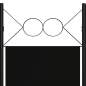 Preview:  6-tlg. Raumteiler Schwarz 240 x 180 cm
