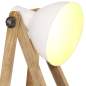 Preview:  Stehlampe Weiß E27 Mango Massivholz
