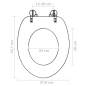 Preview:  Toilettensitz mit Soft-Close-Deckel MDF Savanne Design