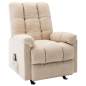 Preview:  Massagesessel Creme Stoff