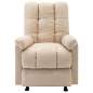 Preview:  Massagesessel Creme Stoff