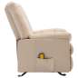 Preview:  Massagesessel Creme Stoff