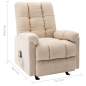 Preview:  Massagesessel Creme Stoff
