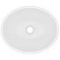 Preview:  Luxuriöses Ovales Waschbecken Matt Weiß 40x33 cm Keramik