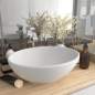 Preview:  Luxuriöses Ovales Waschbecken Matt Weiß 40x33 cm Keramik