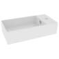 Preview:  Badezimmer Wand-Waschbecken mit Überlauf Keramik Matt Weiß