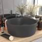 Preview:  Luxus-Waschbecken mit Überlauf Matt Dunkelgrau 36x13 cm Keramik