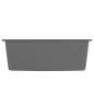 Preview: Küchenspüle mit Überlauf Grau Granit