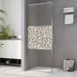 Preview:  Duschwand für Begehbare Dusche ESG-Glas Steindesign 80x195 cm