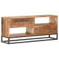 Preview:  TV-Schrank 120x30x50 cm Raues Akazienholz