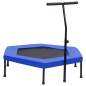 Preview:  Fitness Trampolin mit Griff Sicherheitspolster Sechseck 122 cm