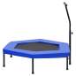 Preview:  Fitness Trampolin mit Griff Sicherheitspolster Sechseck 122 cm