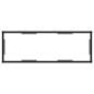 Preview:  Konsolentisch Transparent 100x35x75 cm Hartglas