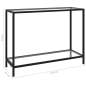Preview:  Konsolentisch Transparent 100x35x75 cm Hartglas