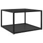 Preview:  Beistelltisch Schwarz 60x60x35 cm Hartglas