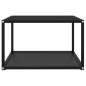 Preview:  Beistelltisch Schwarz 60x60x35 cm Hartglas