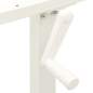 Preview:  Schreibtisch-Gestell Manuell Höhenverstellbar Handkurbel Weiß