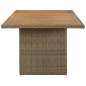 Preview:  Garten-Esstisch Braun 200x100x74 cm Poly Rattan 