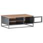 Preview:  Couchtisch Grau 90x50x35 cm Massivholz Akazie