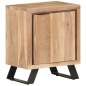 Preview:  Nachttisch 40x30x50 cm Akazie Massivholz mit Naturkanten 