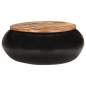 Preview: 323532  Coffee Table Black 68x68x30 cm Solid Reclaimed Wood