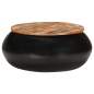 Preview: 323532  Coffee Table Black 68x68x30 cm Solid Reclaimed Wood