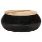 Preview: 323533  Coffee Table Black 68x68x30 cm Solid Mango Wood