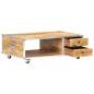 Preview:  Couchtisch 89x59x33 cm Massives Raues Mangoholz 