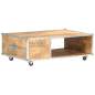 Preview:  Couchtisch 89x59x33 cm Massives Raues Mangoholz 