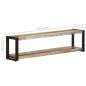 Preview: TV-Schrank 150x30x40 cm Recyceltes Massivholz