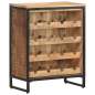 Preview:  Weinschrank 62x33x78,5 cm Raues Mangoholz  