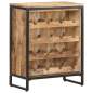 Preview:  Weinschrank 62x33x78,5 cm Raues Mangoholz  