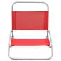 Preview:  Klappbare Strandstühle 2 Stk. Rot Stoff