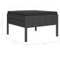 Preview:  2-tlg. Garten-Lounge-Set mit Auflagen Poly Rattan Schwarz