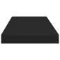 Preview:  Schweberegale 4 Stk. Schwarz 60x23,5x3,8cm MDF