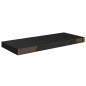 Preview:  Schweberegale 4 Stk. Schwarz 60x23,5x3,8cm MDF