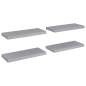 Preview:  Schweberegale 4 Stk. Grau 60x23,5x3,8cm MDF