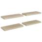 Preview:  Schwebende Wandregale 4 Stk. Eichefarben 60x23,5x3,8cm MDF