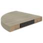 Preview:  Eck-Schweberegale 4 Stk. Eichen-Optik 35x35x3,8 cm MDF
